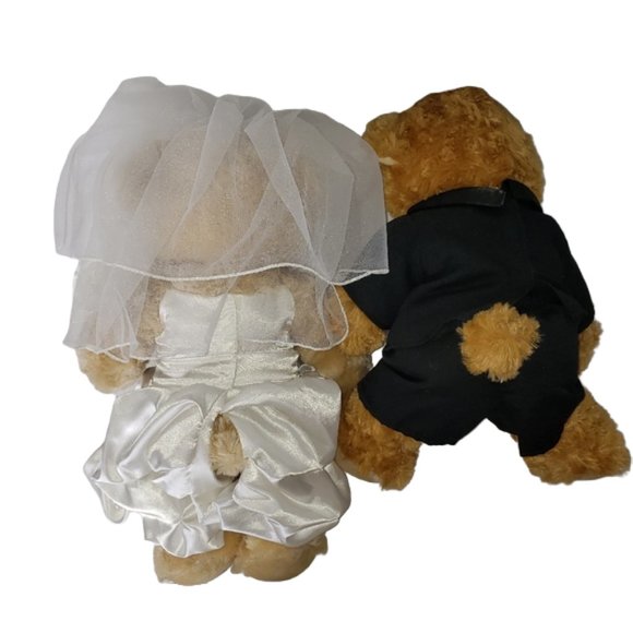 BUILD-A-BEAR WORKSHOP BRIDE AND GROOM BEARS - Picture 4 of 9